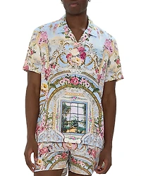 Camilla Printed Short Sleeve Camp Shirt