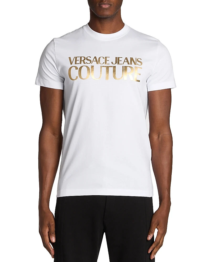 Versace Jeans Couture Short Sleeve Gold Logo Tee