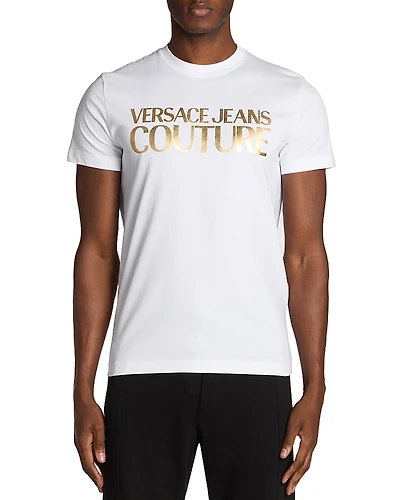 Versace Jeans Couture Short Sleeve Gold Logo Tee