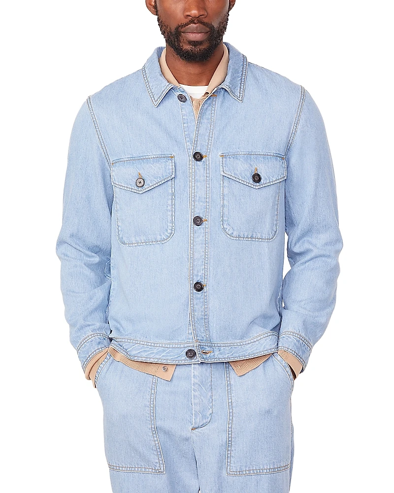 Officine Generale Hany Washed Denim Jacket