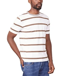 Officine Generale Short Sleeve Striped Tee