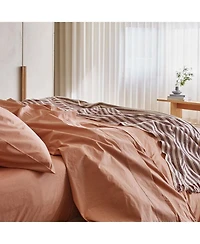 Washed Cotton Percale Duvet Cover