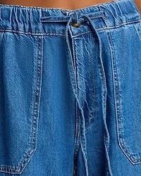Rumi High Rise Wide Leg Jeans Nimes