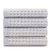 Dkny Pure Yarn Dyed Waffle Cotton 4-Piece Washcloth Set