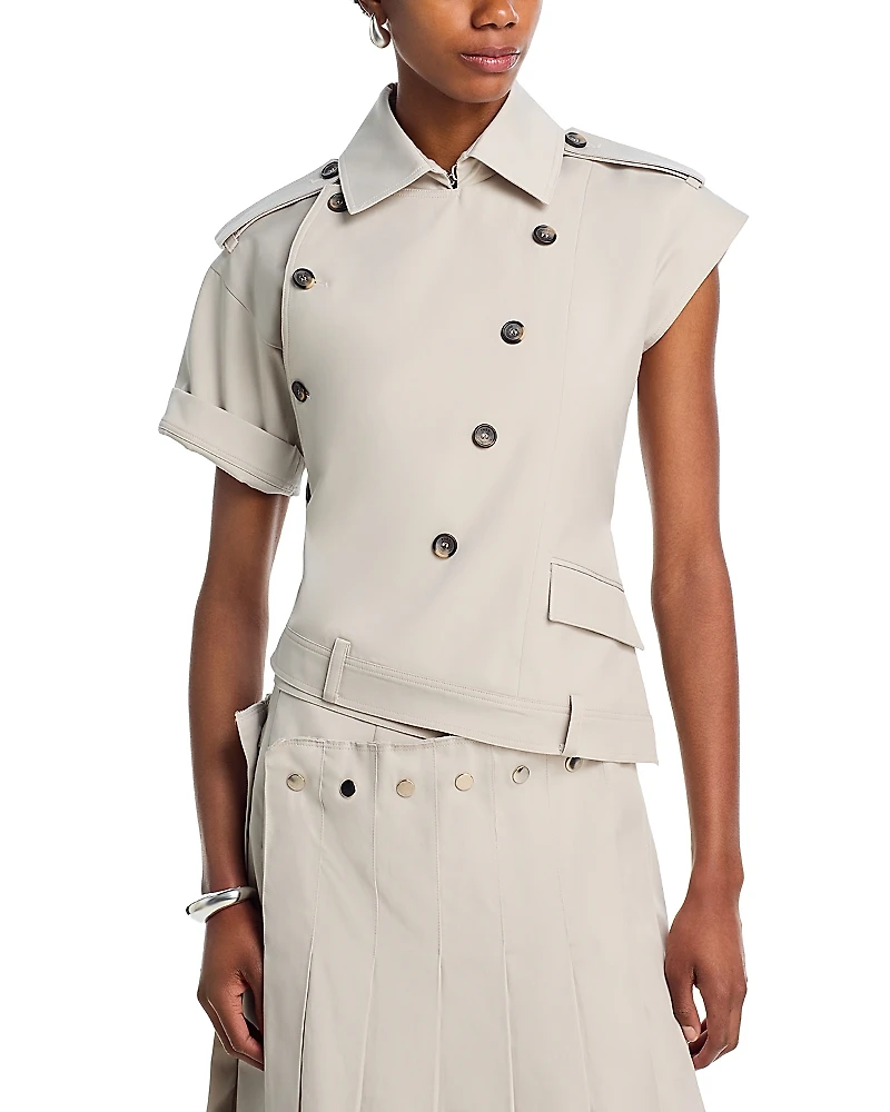 rokh Multi Button Twisted Shirt