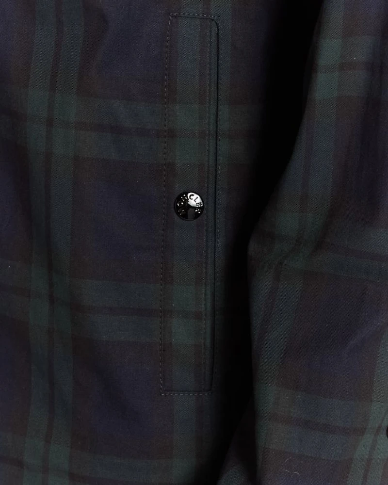 Plaid Zip Front Jacket