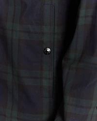 Plaid Zip Front Jacket