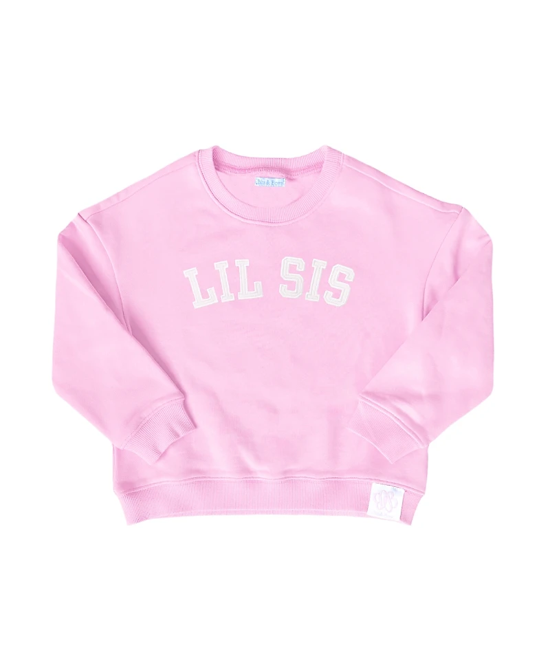 Bits & Bows Girls' Lil Sis Crewneck Sweatshirt - Baby, Little Kid