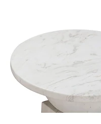 Chip Marble Print Indoor/Outdoor Side Table