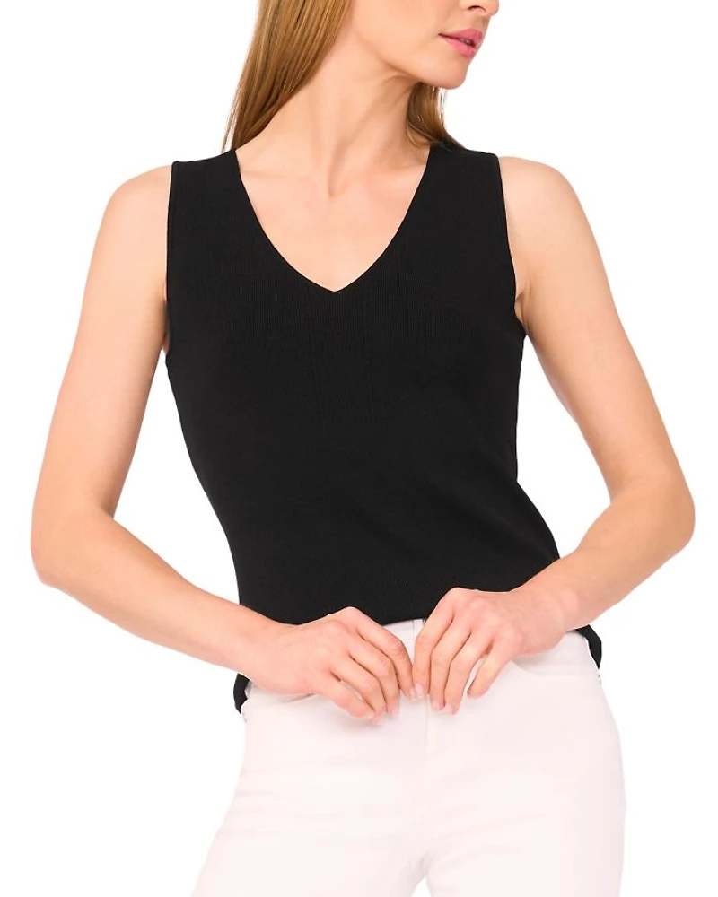 V Neck Sleeveless Top