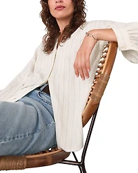 Whistles Stripe Long Sleeve Blouse