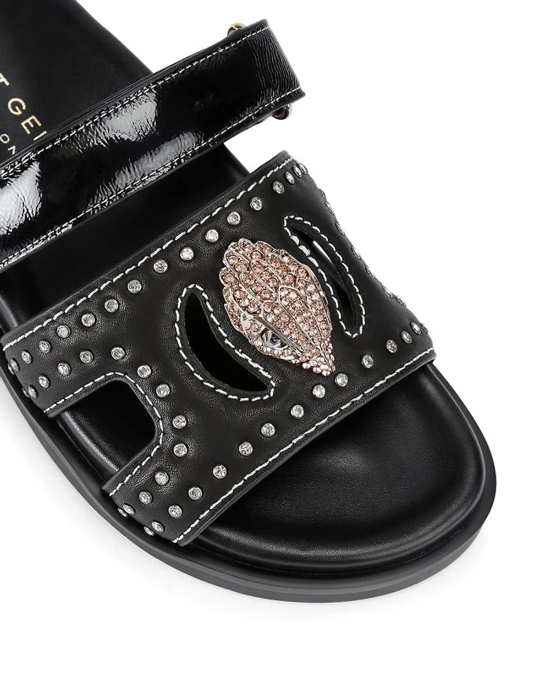 Women's Eagle Studded Cutout Sandals