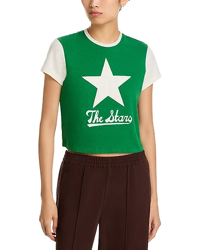 Re/Done The Stars Jagger Boxy Jersey Tee