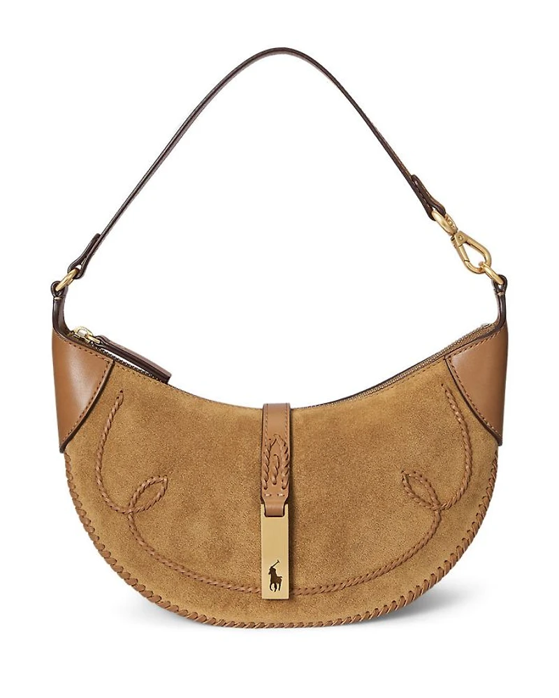Polo ID Suede Western Mini Shoulder Bag