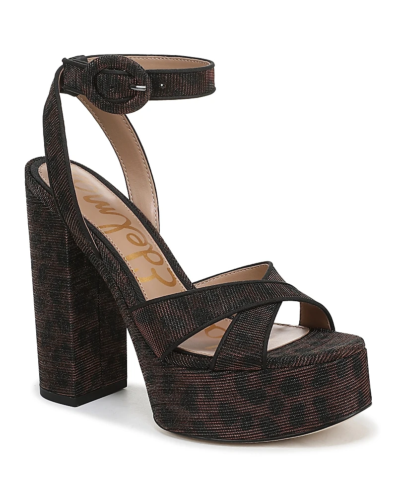Sam Edelman Women's Savannah Leather Platform Sandals