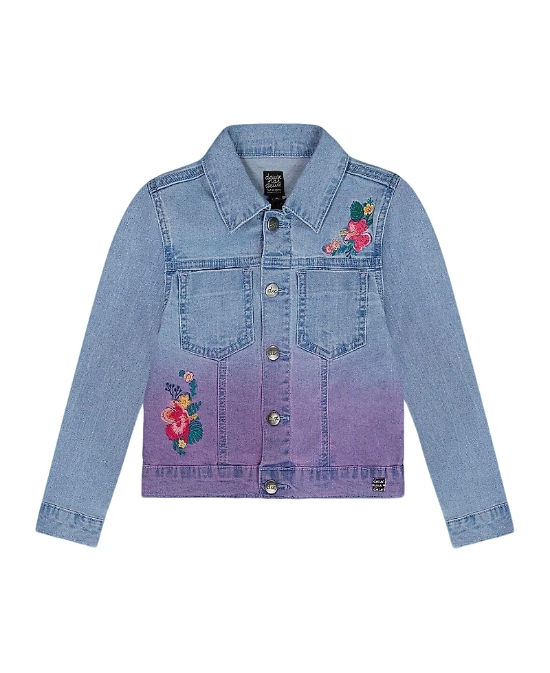 Deux par Deux Girls' Denim Jacket - Little Kid