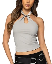 Edikted Alizee Belt Detail Halter Top