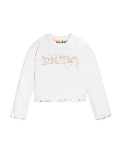 Vintage Havana Girls' Embroidered Hamptons French Terry Sweatshirt - Big Kid