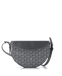 Hirondelle Shoulder Bag Coated Canvas and Leather