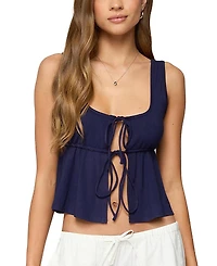 Edikted Alesia Tie Front Tank Top
