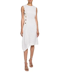 Santorelli Becca Sleeveless Asymmetric Sheath Dress