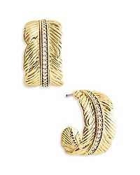 Feather Small Hoop Earrings