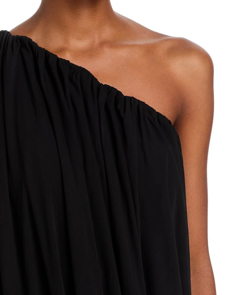 Jersey Draped Midi Dress