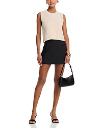 Azra Twill Mini Skirt