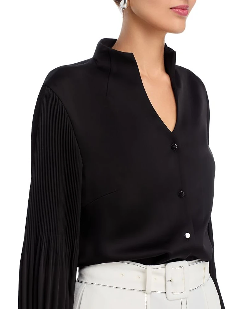 Pleat Sleeve Shirt
