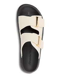 Women's Leather Slide Sandals