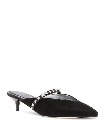 McQueen Women's Leather Mule Pumps