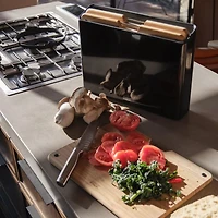 Folio 3 Piece Bamboo Cutting Board Set with Stainless Steel Case