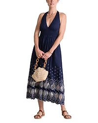 Sconset Eyelet Halter Dress