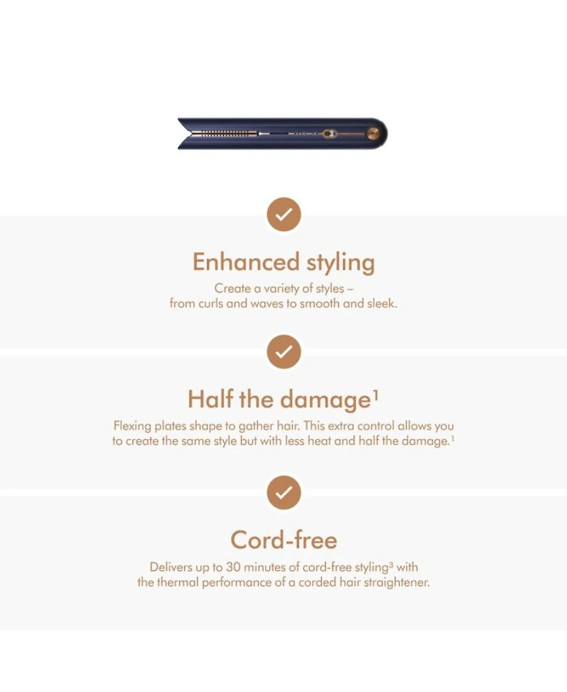 Corrale™ Hair Straightener | Prussian Blue/Copper