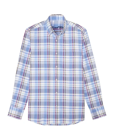Robert Talbott Harrison Button Down Multicolor Plaid Oxford Shirt