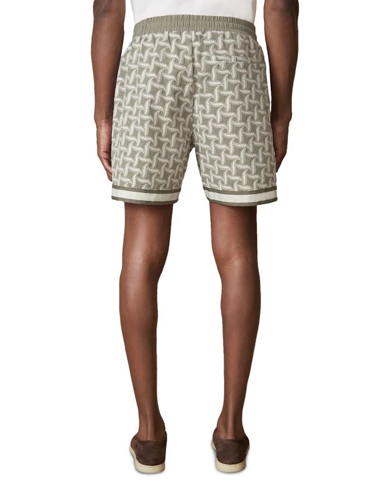 Embroidered Drawstring 7.3" Shorts