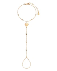 Santorini Cubic Zirconia Shell Hand Chain