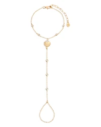 Ettika Santorini Cubic Zirconia Shell Hand Chain
