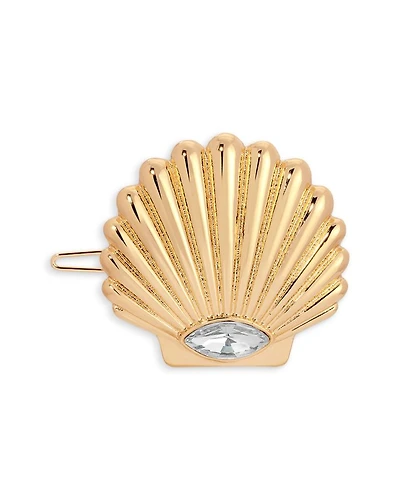 Santorini Cubic Zirconia Shell Hair Barrette