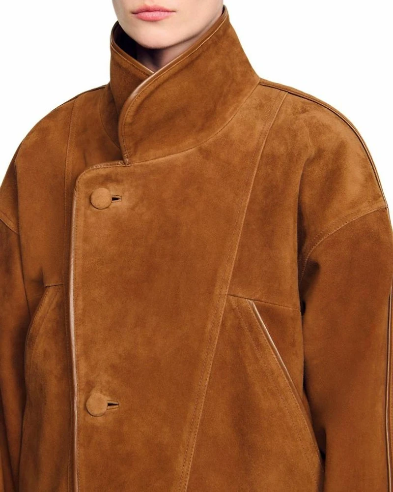 Oversized Suede Jacket