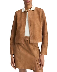 Vince Cropped Suede Jacket