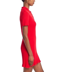 Collared Henley Mini Dress