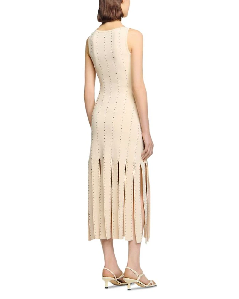 Carwash Hem Studded Maxi Dress