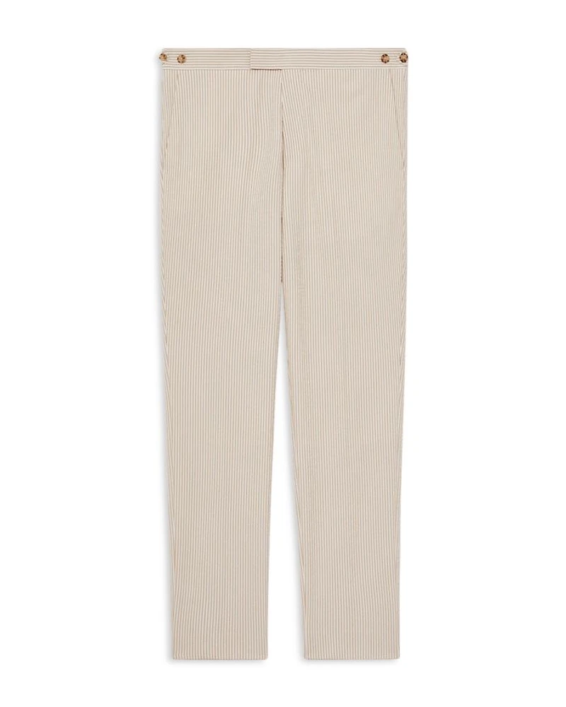 Slim Fit Seersucker Mixer Trousers