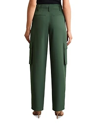 Orla Wide Leg Pleated Cargo Trousers