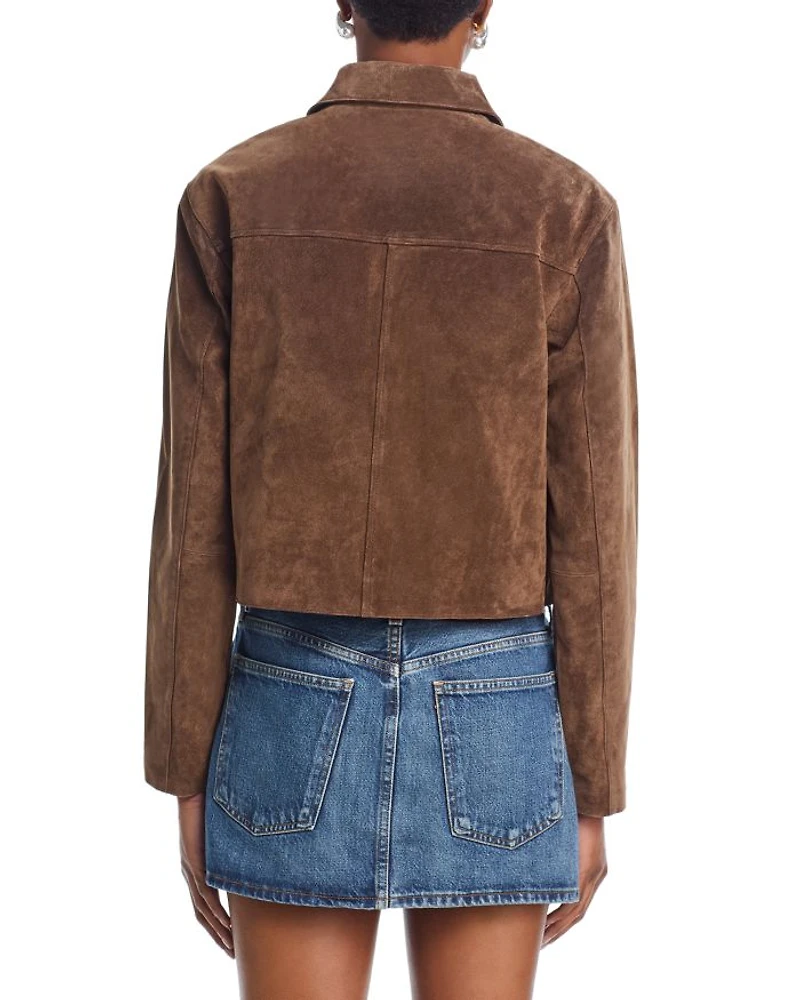 Suede Cropped Jacket