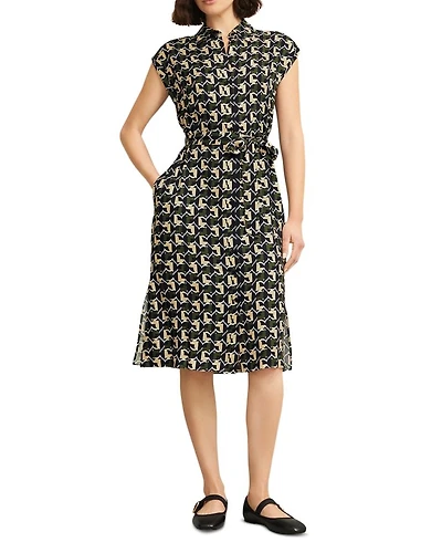 Kalinda Geometric Print Dress