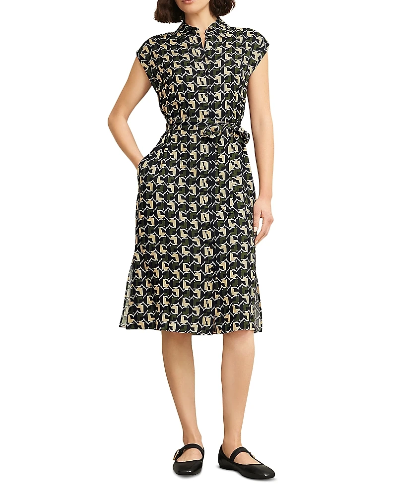 Hobbs London Kalinda Geometric Print Dress