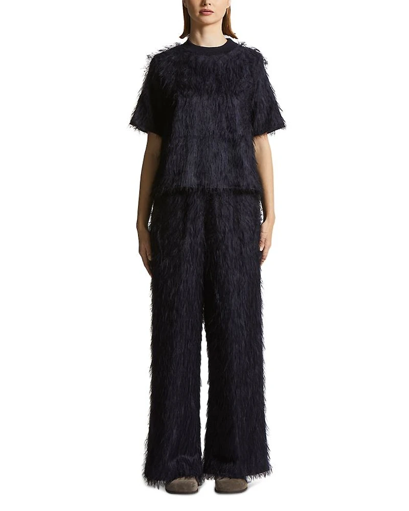 Faux Fur Pants