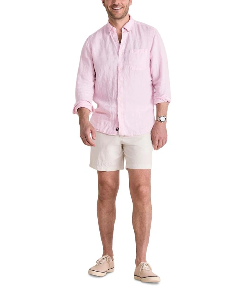 Surfside Regular Fit Button Down Linen Shirt
